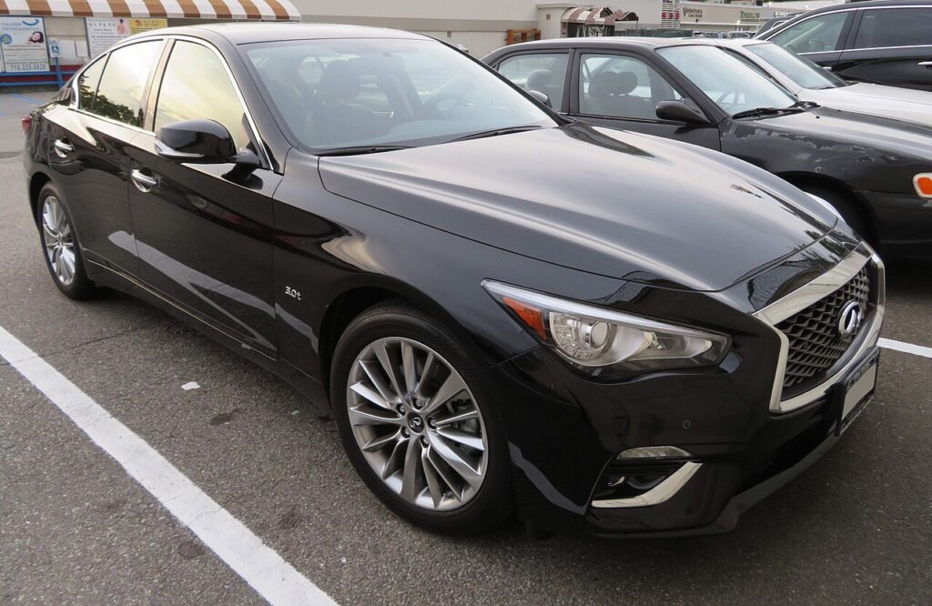 Representative stock photo of 2018 INFINITI Q50, front exterior view